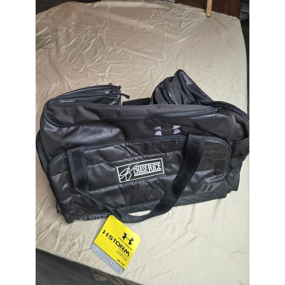 Under Armour Storm Chase Rice Duffle Bag Black NWT MSRP $79